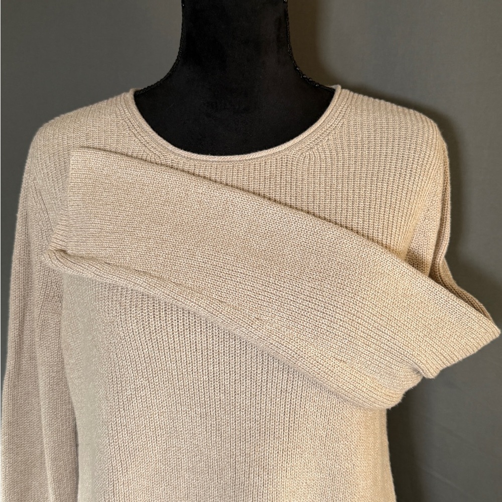 Eileen Fisher Cream Knit Sweater